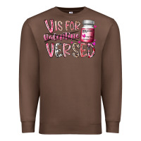 Chestnut v is for valentine versed Premium Sweatshirt - RacoonDesign