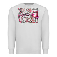Dove Grey v is for valentine versed Premium Sweatshirt - RacoonDesign