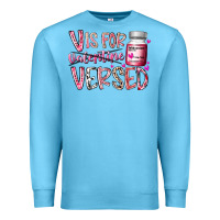 Ocean Blue v is for valentine versed Premium Sweatshirt - RacoonDesign