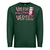 Sports Green v is for valentine versed Premium Sweatshirt - RacoonDesign
