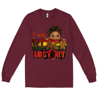 Burgundy i am black history black boy peekaboo juneteenth Long Sleeve Tee - CowGirlArtShop