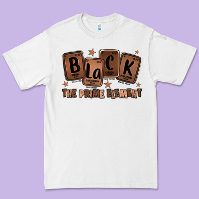 Black The Prime Element Melanin Premium Tee Designed By Lillyallendesigns
