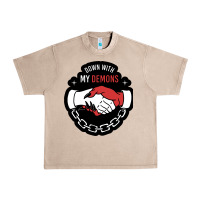 French Oak awesome down with my demons  for gift adult and kids men women  2021 Urban Heavy Tee - lanVoArt
