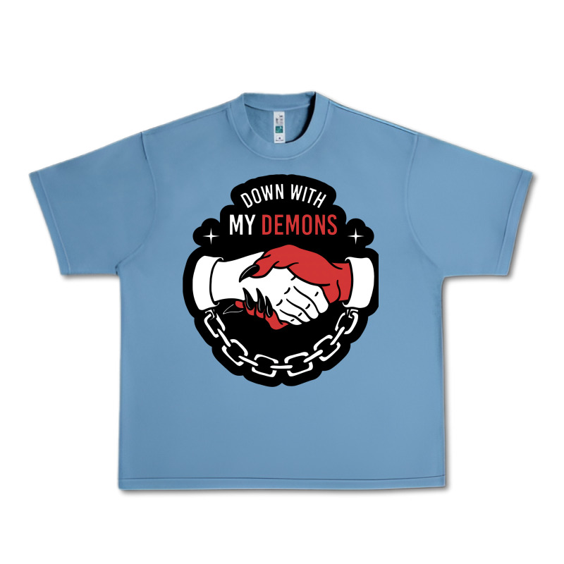 Awesome Down With My Demons  For Gift Adult And Kids Men Women  2021 Urban Heavy Tee by lanVoArt | Teevron