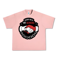 Salmon awesome down with my demons  for gift adult and kids men women  2021 Urban Heavy Tee - lanVoArt