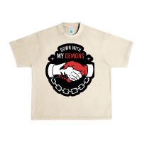 Sandshell awesome down with my demons  for gift adult and kids men women  2021 Urban Heavy Tee - lanVoArt