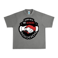 Tornado awesome down with my demons  for gift adult and kids men women  2021 Urban Heavy Tee - lanVoArt