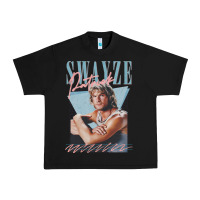 Black patrick swayze 90s styled retro graphic design gift Urban Heavy Tee - lanVoArt