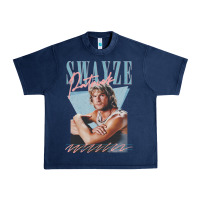 Navy patrick swayze 90s styled retro graphic design gift Urban Heavy Tee - lanVoArt