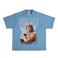 Pebble Blue patrick swayze 90s styled retro graphic design gift Urban Heavy Tee - lanVoArt