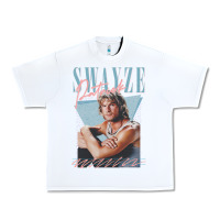 White patrick swayze 90s styled retro graphic design gift Urban Heavy Tee - lanVoArt