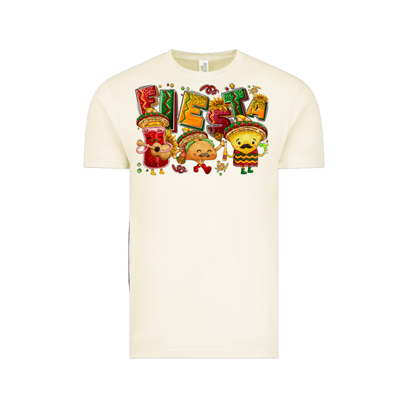 Fiesta With Taco, Nacho, Souce Vintage Tee by NancyCooperArtShop | Teevron