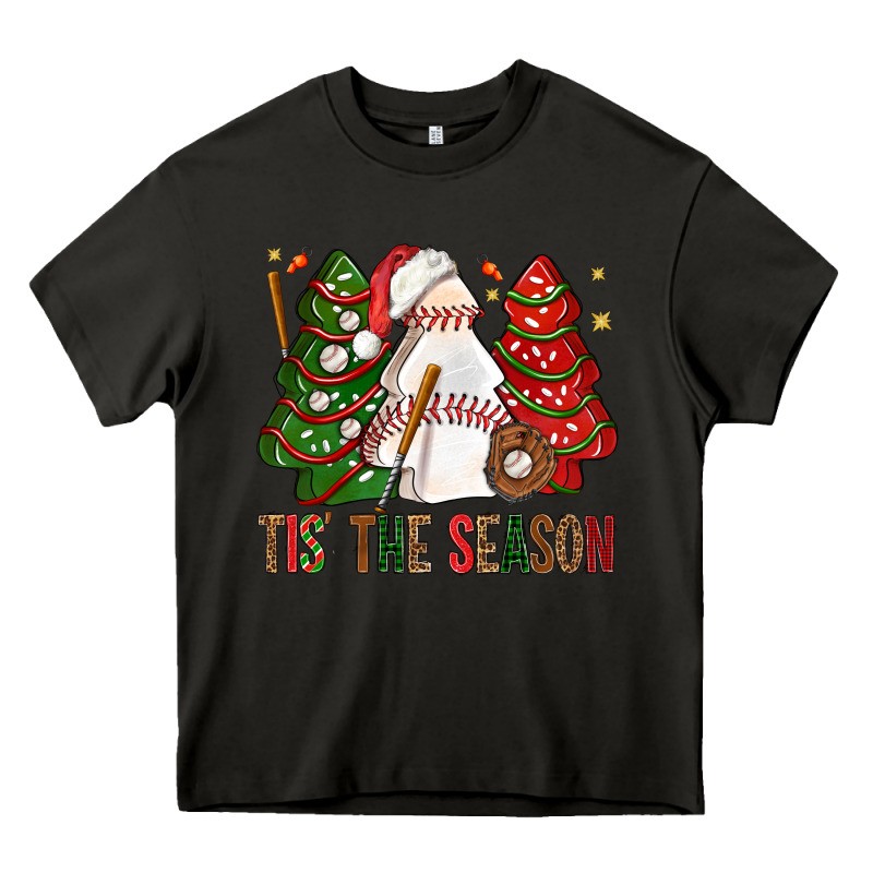 Tis' The Season Baseball Christmas Cakes Bbs Heavy Core Tee by BundleAndBundleShop | Teevron