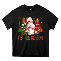 Black tis' the season baseball christmas cakes bbs Heavy Core Tee - BundleAndBundleShop