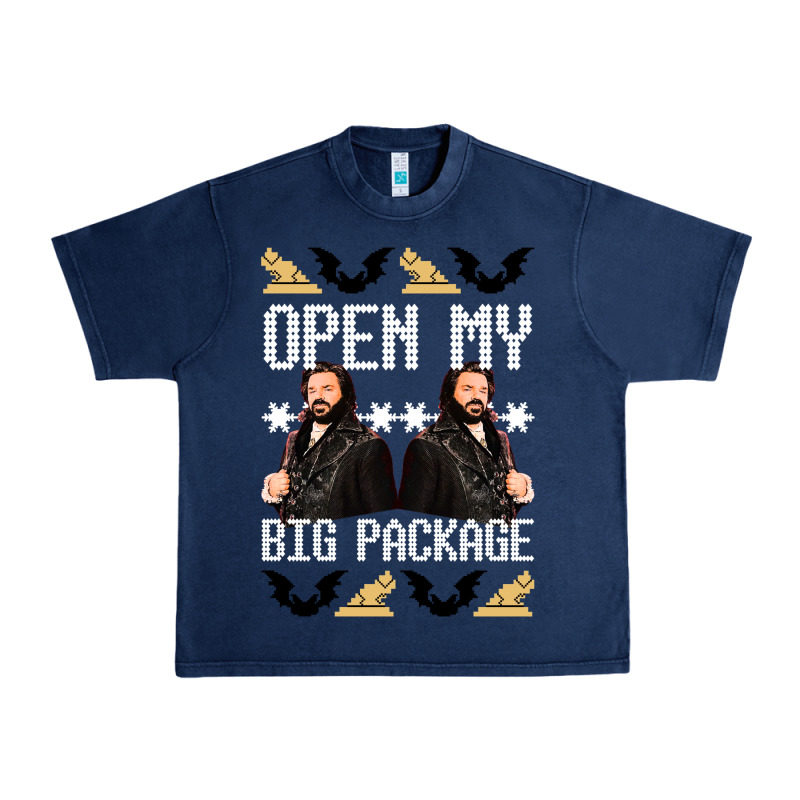 What We Do In The Shadows Christmas Sweater Design—open My Big Packa Urban Heavy Tee by lanVoArt | Teevron