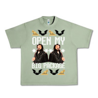 Oil Green what we do in the shadows christmas sweater design—open my big packa Urban Heavy Tee - lanVoArt
