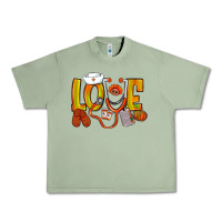 Oil Green Thanksgiving love Nurse Urban Heavy Tee - NancyCooperArtShop