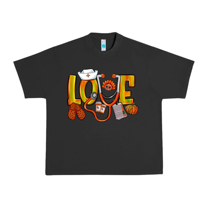 Thanksgiving Love Nurse Urban Heavy Tee by NancyCooperArtShop | Teevron