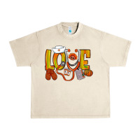 Sandshell Thanksgiving love Nurse Urban Heavy Tee - NancyCooperArtShop