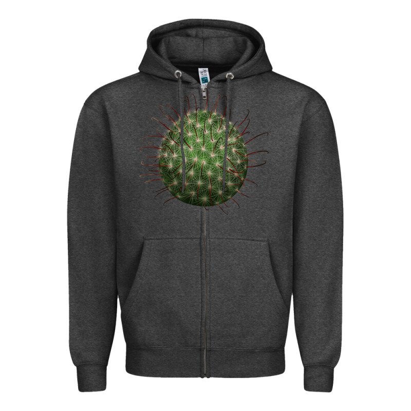 Arizona Fishhook Cactus Zipper Hoodie by LillyAllenDesigns | Teevron