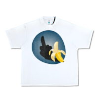 White Dirty Joke Halloween Costume Joke Middle Finger Banana Urban Heavy Tee - lanVoArt