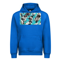 Cobalt cowhide glitter  cup Urban Hoodie - BarkalooDesign