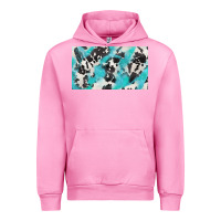 Fuchsia Pink cowhide glitter  cup Urban Hoodie - BarkalooDesign