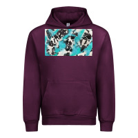 Mauve Wine cowhide glitter  cup Urban Hoodie - BarkalooDesign