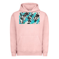 Pigment Salmon cowhide glitter  cup Urban Hoodie - BarkalooDesign