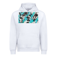 White cowhide glitter  cup Urban Hoodie - BarkalooDesign