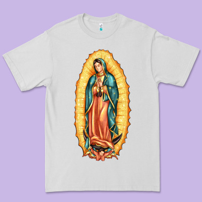Our Lady Of Guadalupe Premium Tee Designed By Lillyallendesigns