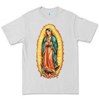 Dove Grey our lady of guadalupe Premium Tee - LillyAllenDesigns