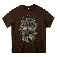 Chocolate Brown skaven warhammer Heavy Core Tee - lanVoArt