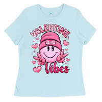 Baby Blue valentine vibes Ladies Tee - LillyAllenDesigns