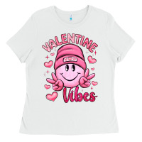 White valentine vibes Ladies Tee - LillyAllenDesigns