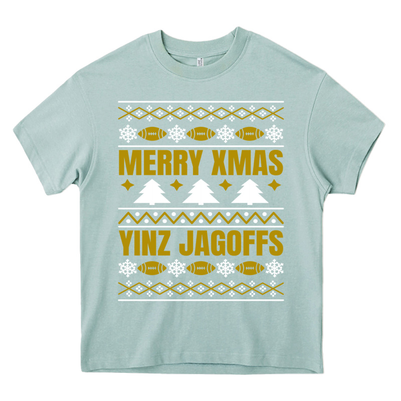 Merry Christmas Yinz Jagoffs Pittsburgh Pennsylvania Xmas Gifts 1 Heavy Core Tee by lanVoArt | Teevron