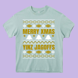Merry Christmas Yinz Jagoffs Pittsburgh Pennsylvania Xmas Gifts 1 Heavy Core Tee Designed By Lanvoart