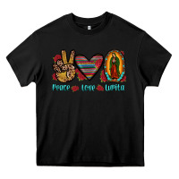 Black peace love lupita Heavy Core Tee - JahusDesignShop