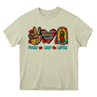 Mossy peace love lupita Heavy Core Tee - JahusDesignShop