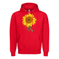 Red Bambino Sunflower Zipper Hoodie - LillyAllenDesigns