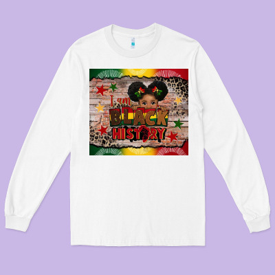I Am Black History Long Sleeve Tee Designed By Cowgirlartshop