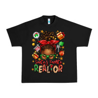 Black santas favorite realtor messy bun Urban Heavy Tee - texasbilliewilder