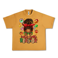 Peanut Butter santas favorite realtor messy bun Urban Heavy Tee - texasbilliewilder