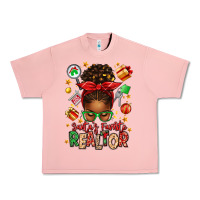 Salmon santas favorite realtor messy bun Urban Heavy Tee - texasbilliewilder
