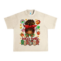 Sandshell santas favorite realtor messy bun Urban Heavy Tee - texasbilliewilder