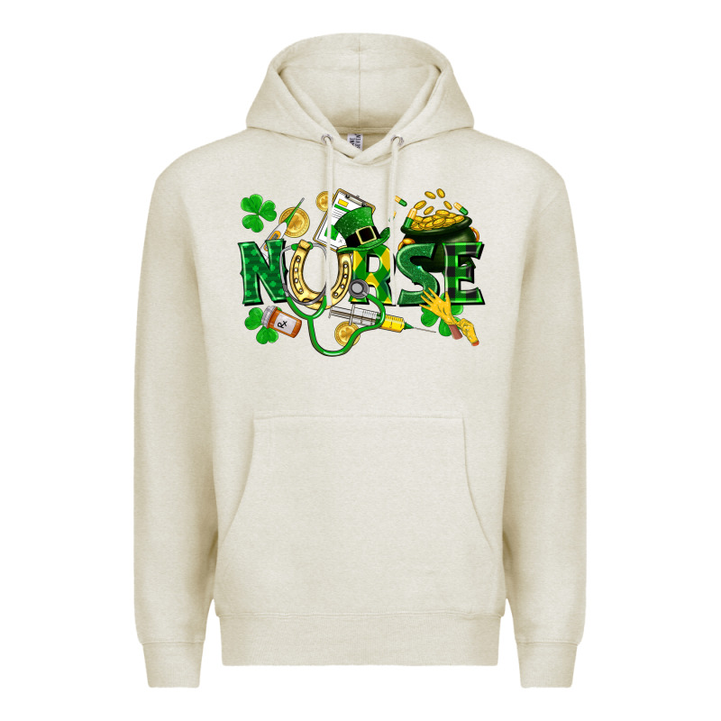 Nurse St Patrick Premium Hoodie by FaDigitalArtStudio | Teevron