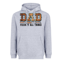 Heather Grey Dad Fixer Of All Things Heavyweight Hoodie - LillyAllenDesigns