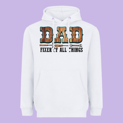 Dad Fixer Of All Things Heavyweight Hoodie Designed By Lillyallendesigns