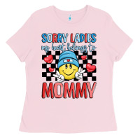 Bubblegum Pink sorry ladies my heart belongs to mommy Ladies Tee - LillyAllenDesigns