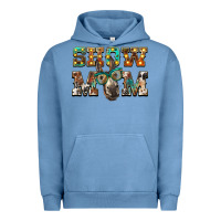 Pigment Pebble Blue show mom donkey Urban Hoodie - BarkalooDesign